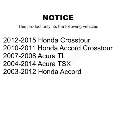 [Avant Inférieur Intérieur Arrière] Bague de bras de suspension pour Honda Accord Acura TSX TL KTR-104503