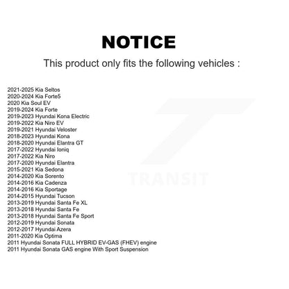 [Avant Inférieur Arrière] Bague de bras de suspension pour Hyundai Kia Elantra Santa Fe KTR-104505