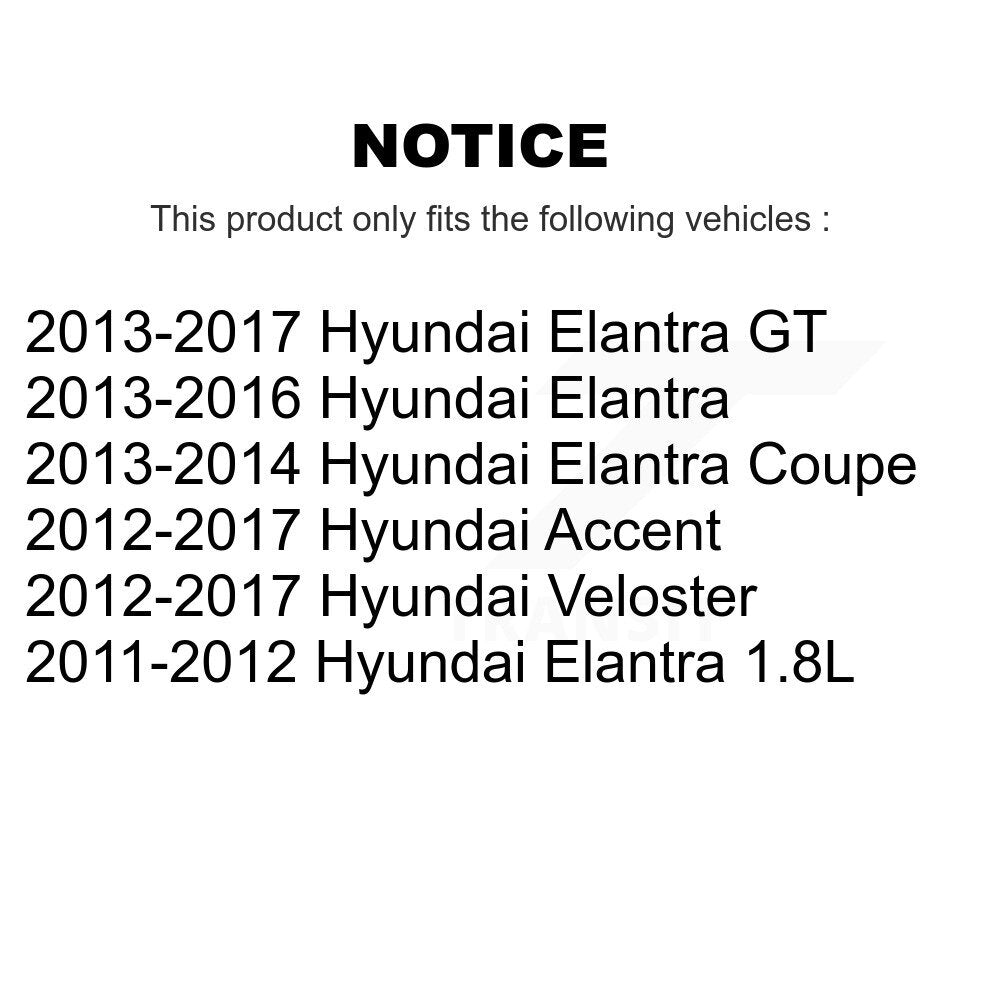 [Avant Inférieur Arrière] Bague de bras de suspension pour Hyundai Elantra Accent GT KTR-104508