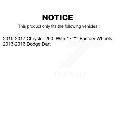 [Avant Inférieur] Ensemble de bras de suspension et joint à rotule pour Chrysler 200 Dodge Dart KTR-104520