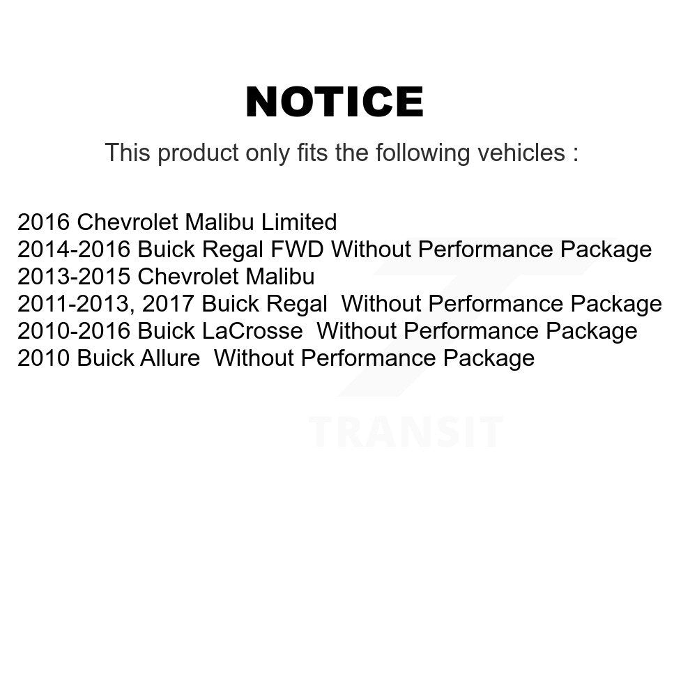 [Avant Inférieur] Ensemble de bras de suspension et joint à rotule pour Chevrolet Buick Malibu LaCrosse KTR-104523