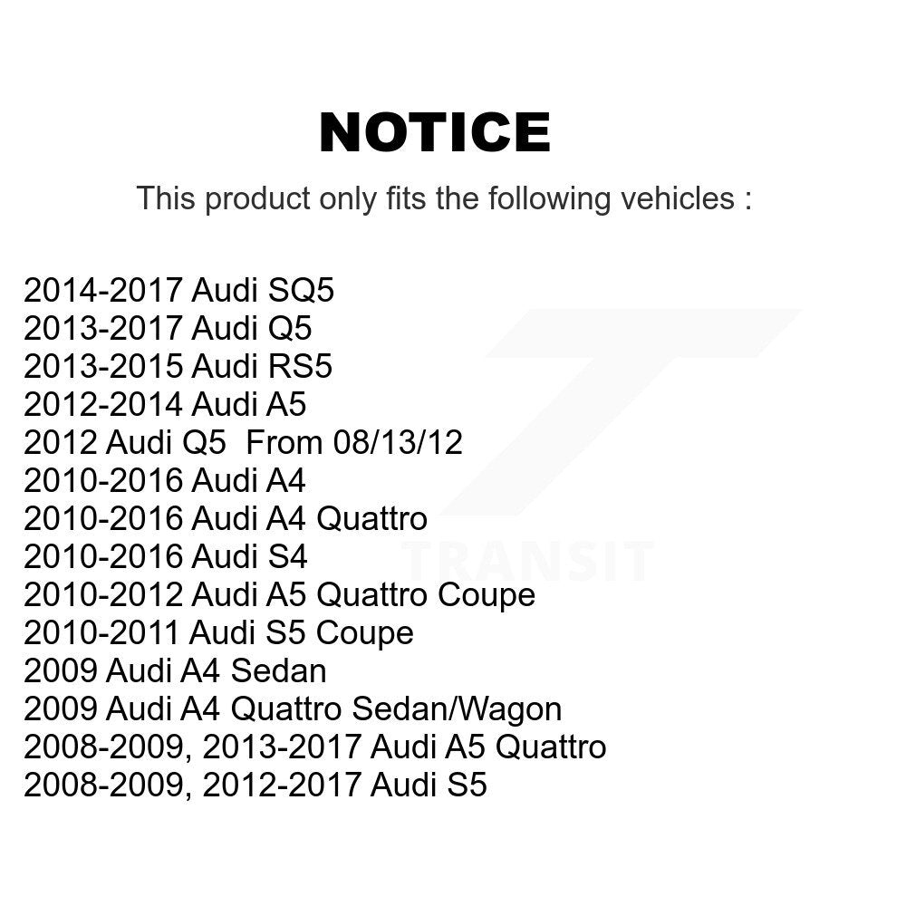[Avant Supérieur Avant] Ensemble de bras de suspension et joint à rotule pour Audi Q5 A4 Quattro A5 S4 S5 KTR-104538