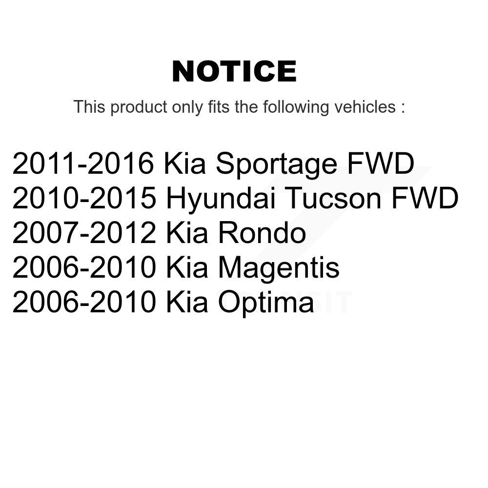 [Arrière Supérieur Avant] Ensemble de bras de suspension et joint à rotule pour Hyundai Tucson Kia Sportage KTR-104543