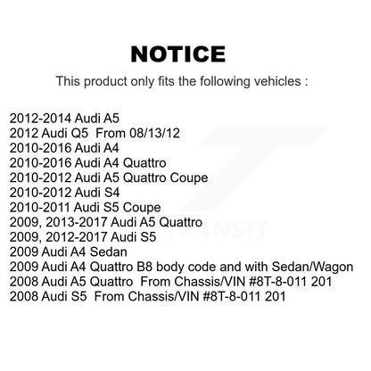 [Avant] Ensemble de bras de suspension et joint à rotule pour Audi A4 Quattro A5 Q5 S5 S4 KTR-104550