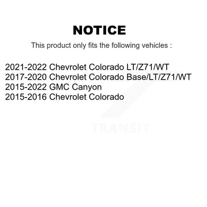 [Avant Supérieur] Ensemble de bras de suspension et joint à rotule pour Chevrolet Colorado GMC Canyon KTR-104559