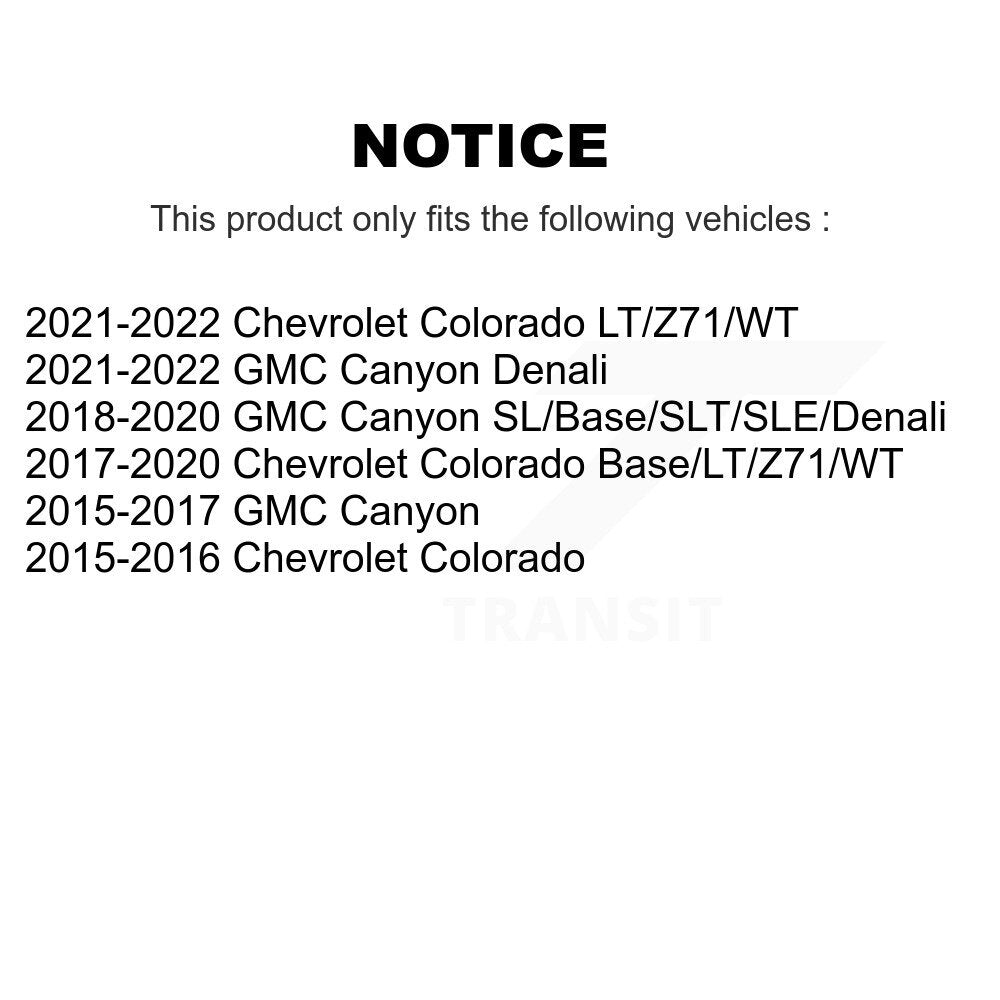 [Avant] Ensemble de bras de suspension et joint à rotule pour Chevrolet Colorado GMC Canyon KTR-104560