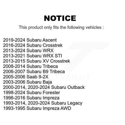 [Avant Extérieur] Extrémité de biellette de direction pour Subaru Forester Crosstrek Outback Impreza WRX Legacy XV KTR-104584