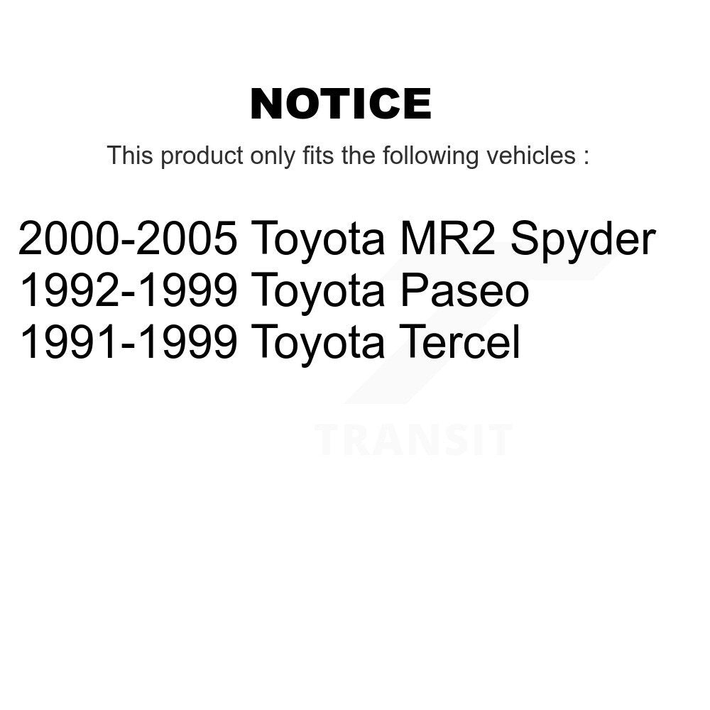 [Avant Extérieur] Extrémité de biellette de direction pour Toyota Tercel MR2 Spyder Paseo KTR-104607