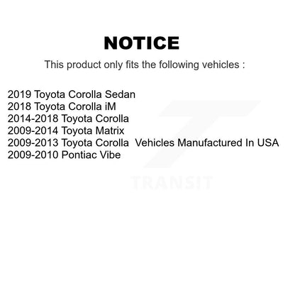 [Avant Extérieur] Extrémité de biellette de direction pour Toyota Corolla Matrix Pontiac Vibe iM KTR-104614
