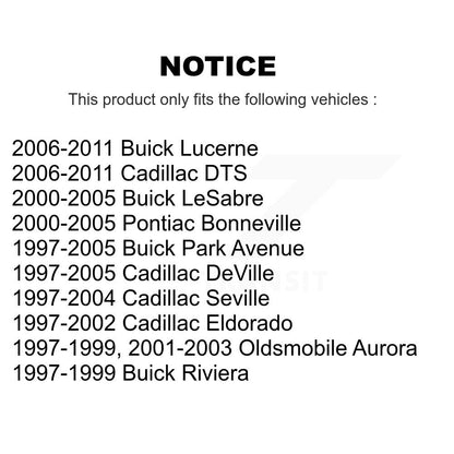 [Avant Extérieur] Extrémité de biellette de direction pour Buick Lucerne Cadillac LeSabre DTS DeVille Seville Park KTR-104616
