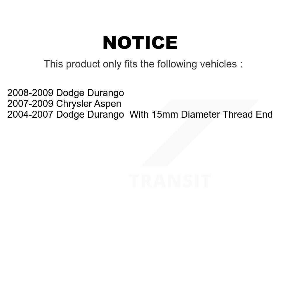 [Avant Extérieur] Extrémité de biellette de direction pour Dodge Durango Chrysler Aspen KTR-104661