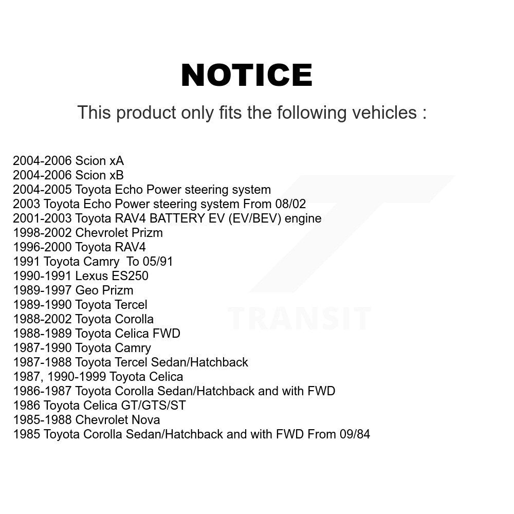[Avant Extérieur] Extrémité de biellette de direction pour Toyota Echo Corolla RAV4 Celica Scion xB Camry Tercel xA KTR-104674