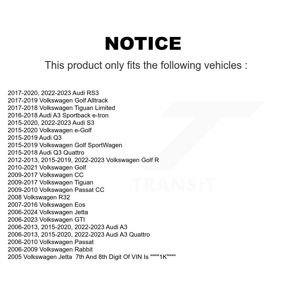 [Avant Intérieur] Extrémité de biellette de direction pour Volkswagen Jetta Golf Tiguan Audi GTI SportWagen A3 R Q3 KTR-104731