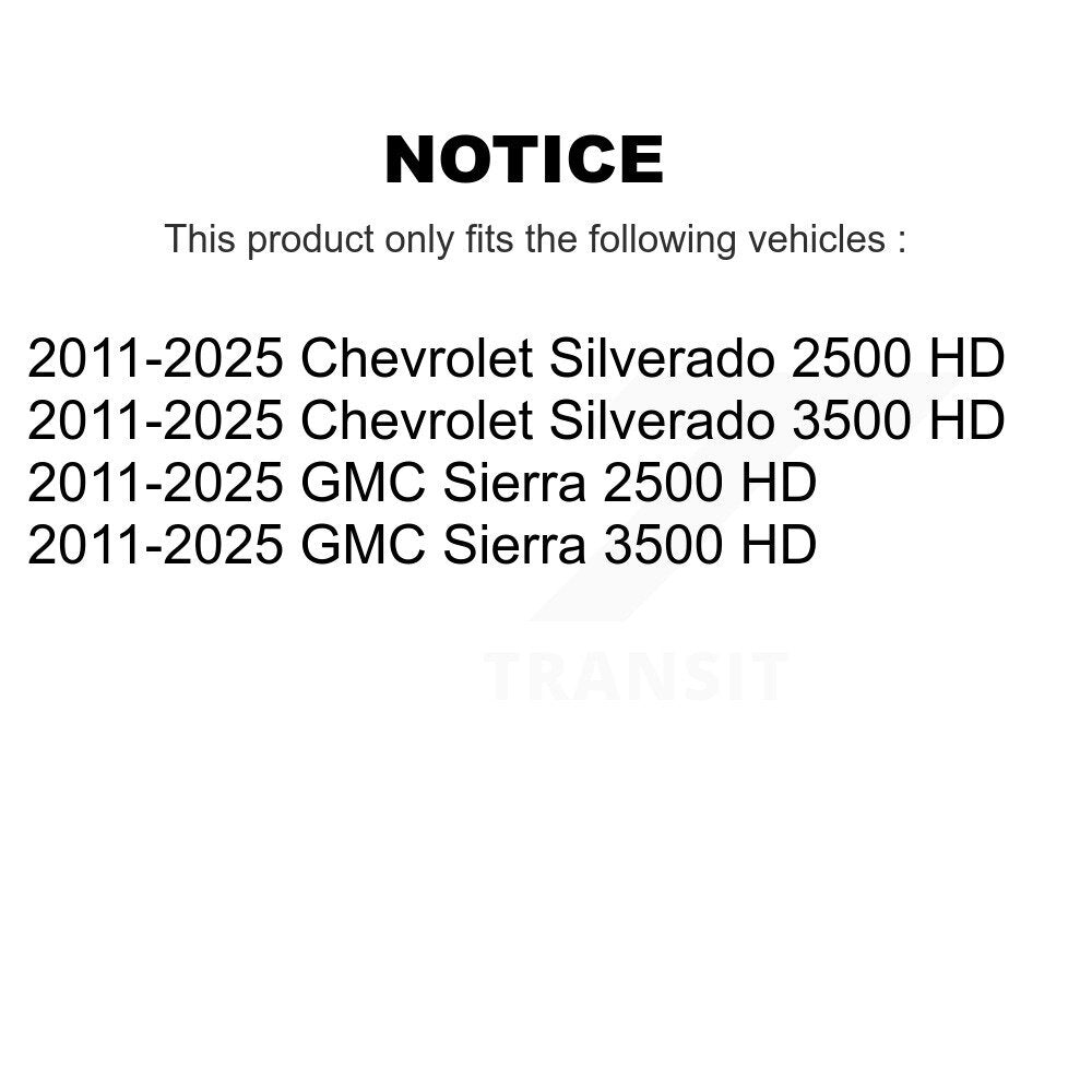 [Avant Intérieur] Extrémité de biellette de direction pour 2011-2025 GMC Chevrolet Sierra 2500 HD Silverado 3500 KTR-104747