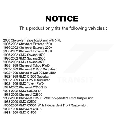 [Avant Intérieur] Extrémité de biellette de direction pour C1500 Chevrolet GMC C2500 C3500 Express 3500 Tahoe Yukon KTR-104754