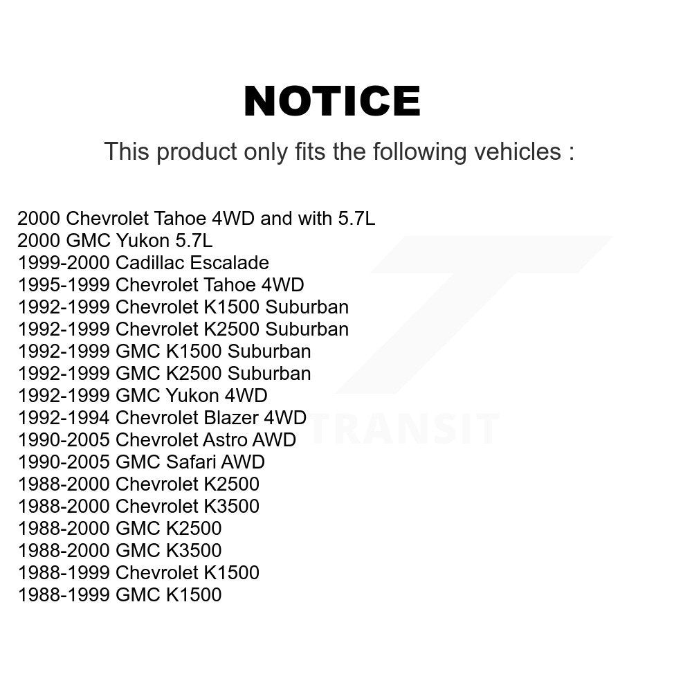[Avant Intérieur] Extrémité de biellette de direction pour Chevrolet GMC K1500 K2500 Astro Safari K3500 Tahoe Yukon KTR-104755