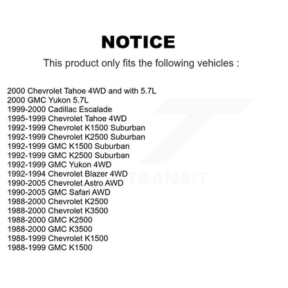 [Avant Intérieur] Extrémité de biellette de direction pour Chevrolet GMC K1500 K2500 Astro Safari K3500 Tahoe Yukon KTR-104755