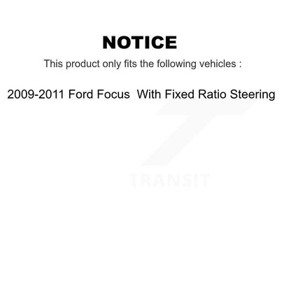 [Avant Intérieur] Extrémité de biellette de direction pour 2009-2011 Ford Focus With Fixed Ratio KTR-104763