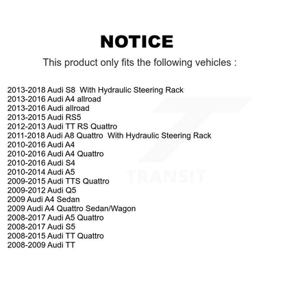 [Avant Intérieur] Extrémité de biellette de direction pour Audi A4 Quattro Q5 A5 S4 S5 TT allroad A8 RS5 TTS S8 RS KTR-104842
