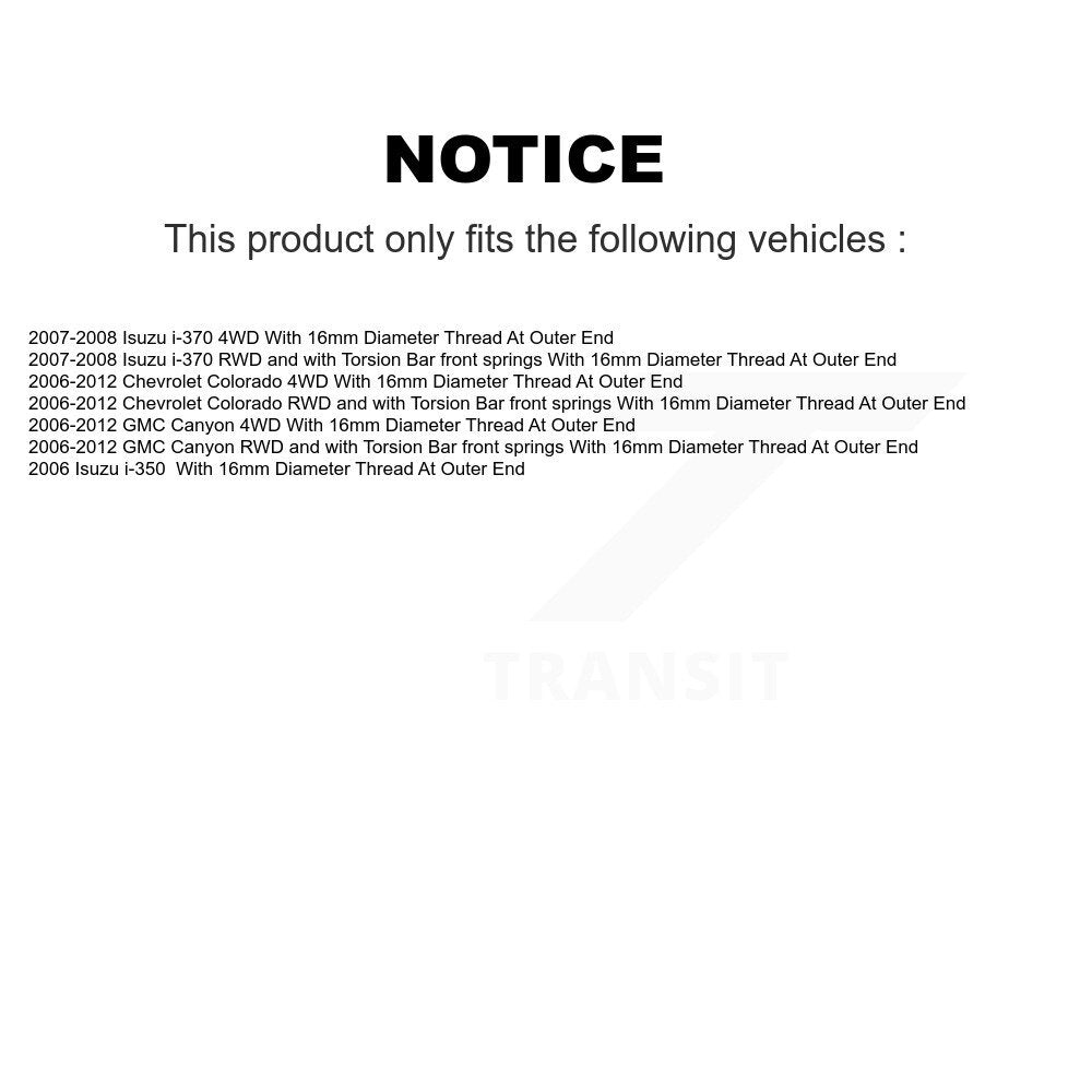 [Avant Intérieur] Extrémité de biellette de direction pour Chevrolet Colorado GMC Canyon Isuzu i-350 i-370 KTR-104854