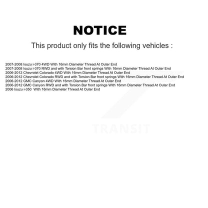 [Avant Intérieur] Extrémité de biellette de direction pour Chevrolet Colorado GMC Canyon Isuzu i-350 i-370 KTR-104854