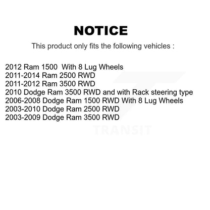[Avant Intérieur] Extrémité de biellette de direction pour Dodge Ram 3500 2500 1500 KTR-104859