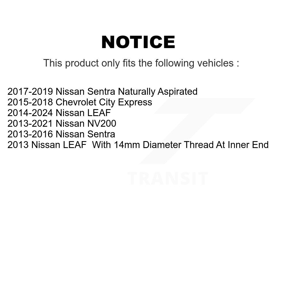 [Avant Intérieur] Extrémité de biellette de direction pour Nissan Sentra LEAF NV200 Chevrolet City Express KTR-104865
