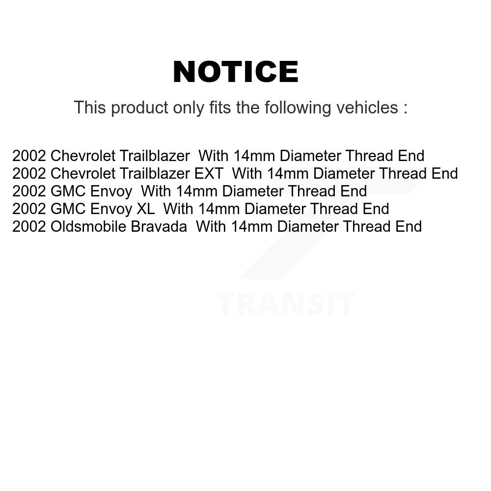 [Avant] Extrémité de biellette de direction pour GMC Envoy Chevrolet Trailblazer Oldsmobile XL EXT KTR-105002
