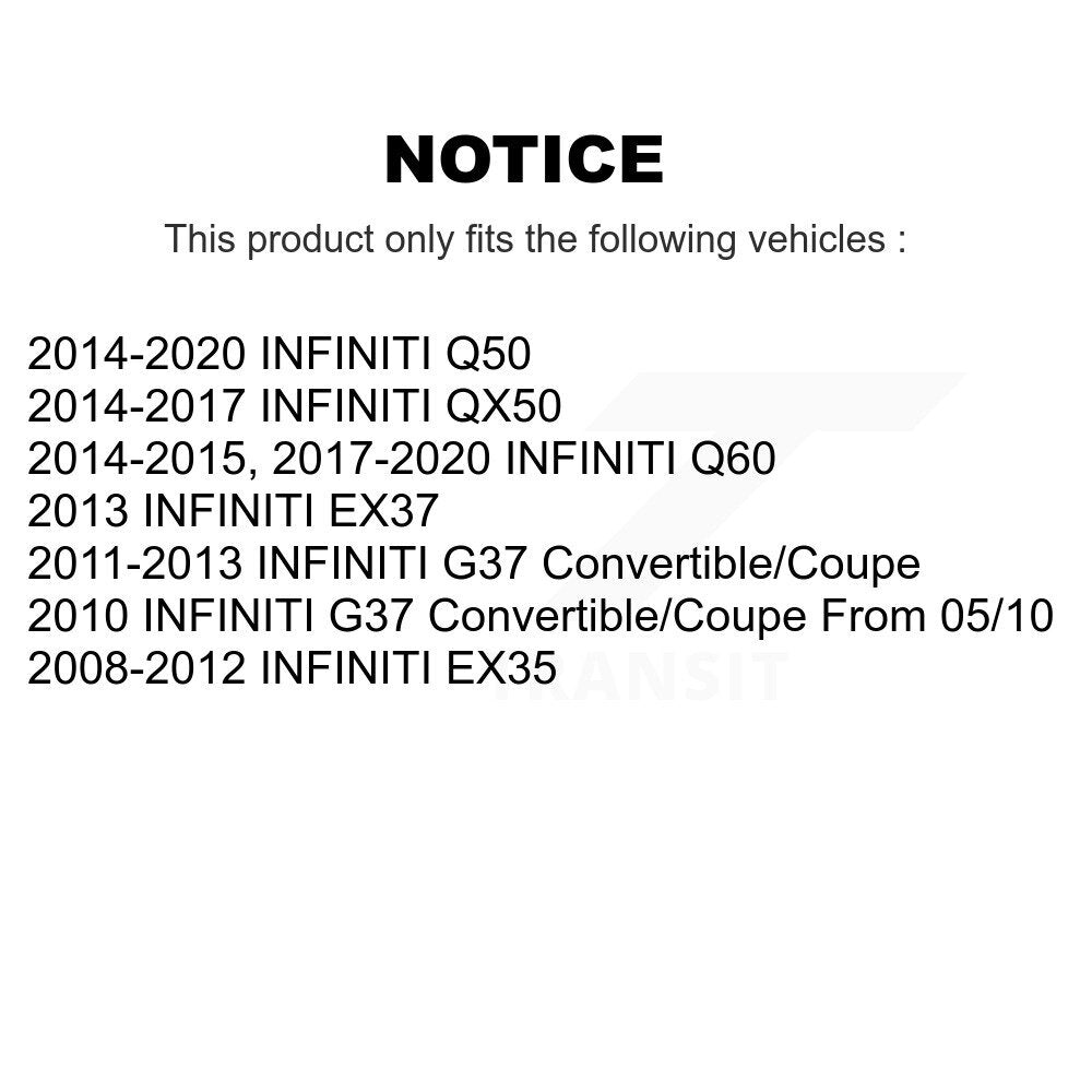[Avant] Extrémité de biellette de direction pour INFINITI Q50 G37 QX50 EX35 Q60 EX37 KTR-105041