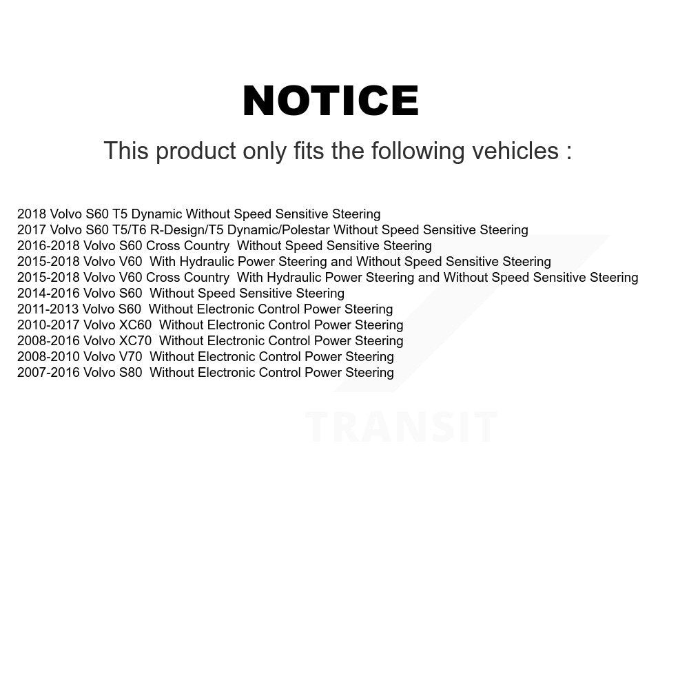 [Avant] Extrémité de biellette de direction pour Volvo XC60 XC70 S60 V60 S80 Cross Country V70 KTR-105080
