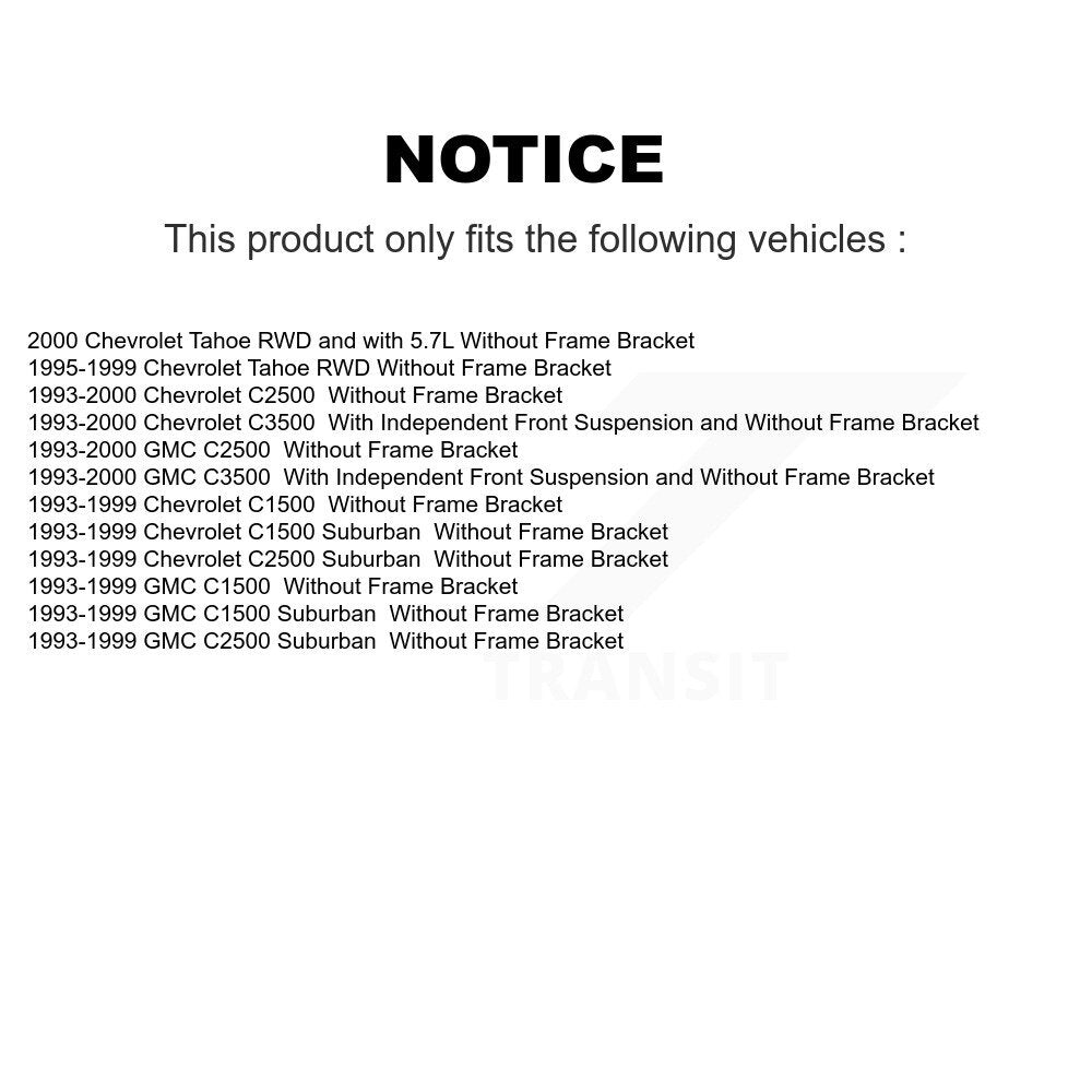 [Avant] Extrémité de biellette de direction pour C1500 Chevrolet GMC KTR-105105