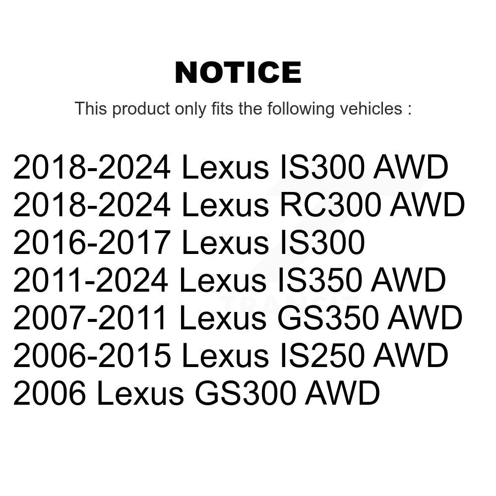 [Avant Inférieur] Bras de suspension pour Lexus IS250 IS300 IS350 GS350 GS300 RC300 KTR-105173