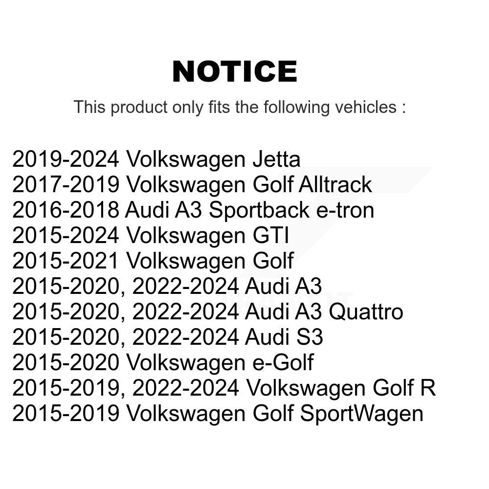 [Avant Inférieur] Bras de suspension pour Volkswagen Jetta Golf Audi GTI SportWagen A3 R S3 KTR-105176