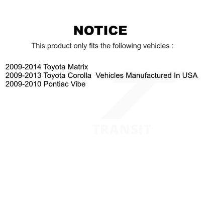 [Avant Inférieur] Bras de suspension pour Toyota Corolla Matrix Pontiac Vibe KTR-105187