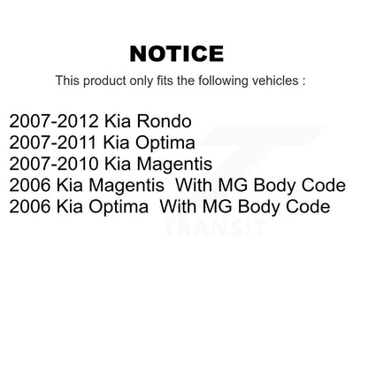 [Avant Inférieur] Bras de suspension pour Kia Rondo Optima Magentis KTR-105200