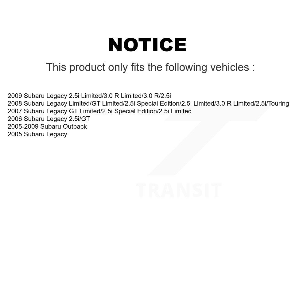 [Avant Inférieur] Bras de suspension pour Subaru Outback Legacy KTR-105213