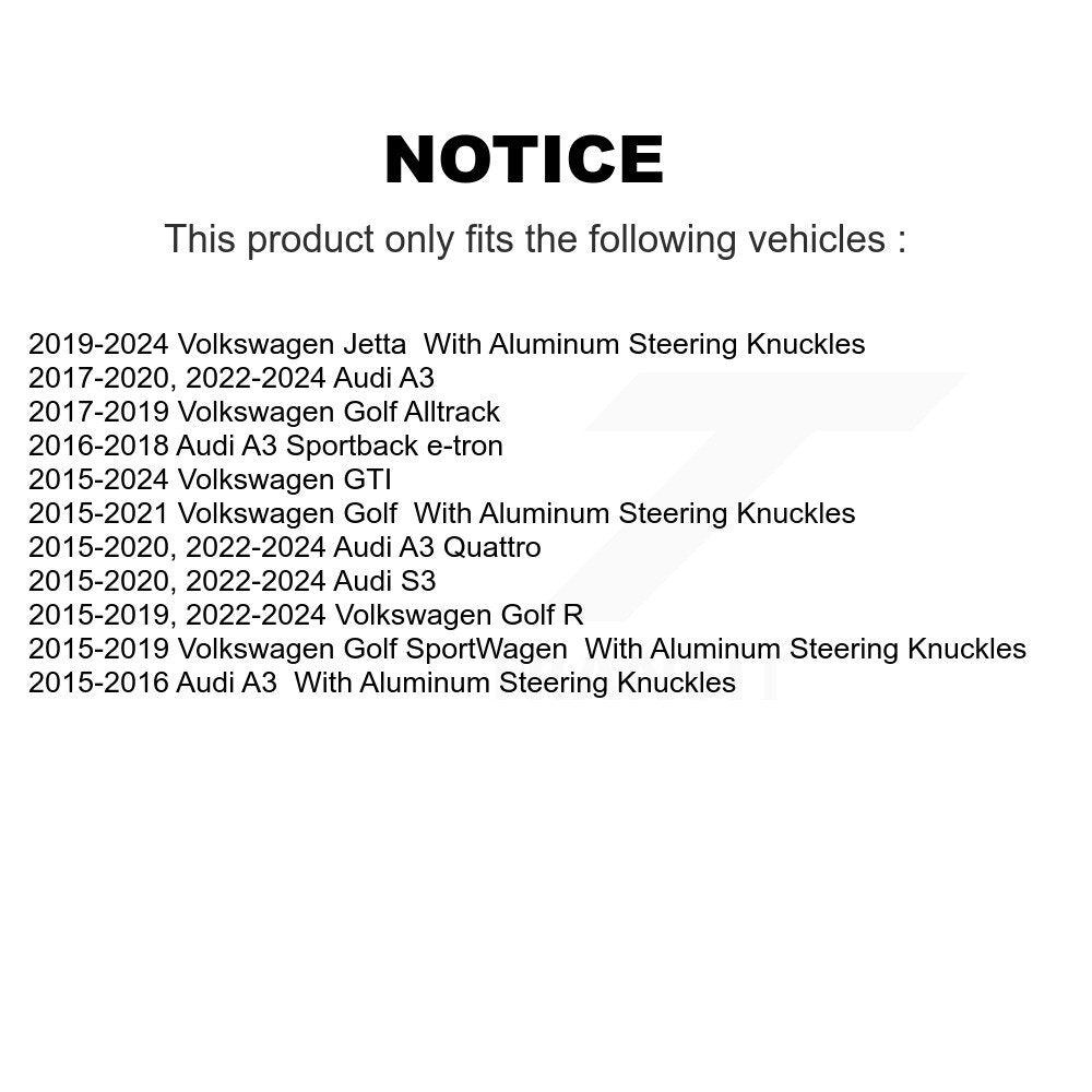[Avant Inférieur] Bras de suspension pour Volkswagen Jetta Golf Audi GTI SportWagen A3 R KTR-105246