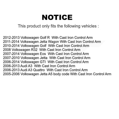 [Avant Inférieur] Bras de suspension pour Volkswagen Jetta Golf GTI Audi Eos A3 Quattro KTR-105248