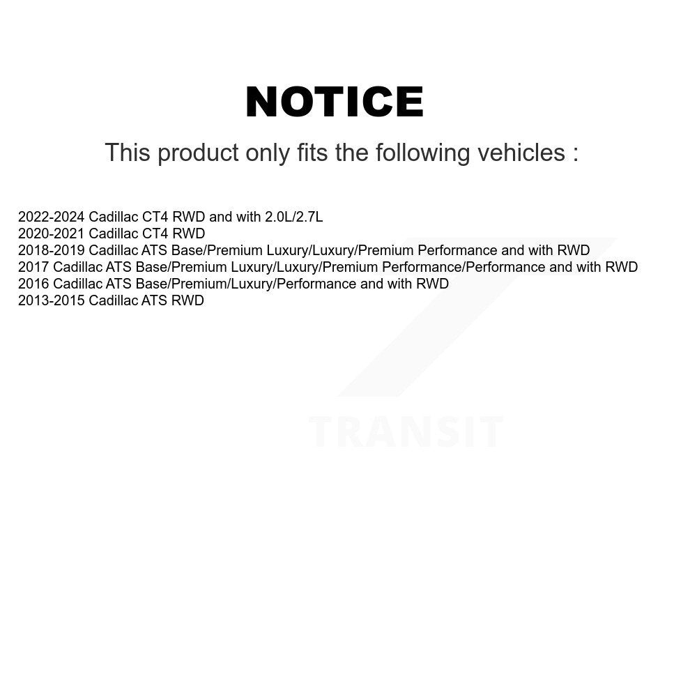 [Avant Inférieur Arrière] Ensemble de bras de suspension et joint à rotule pour Cadillac ATS CT4 KTR-105257
