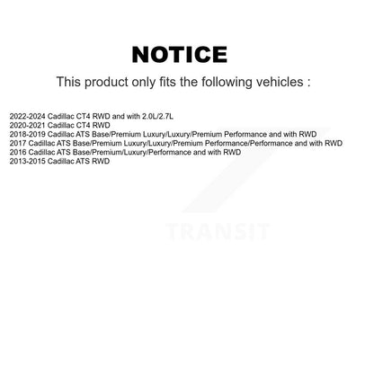 [Avant Inférieur Arrière] Ensemble de bras de suspension et joint à rotule pour Cadillac ATS CT4 KTR-105257