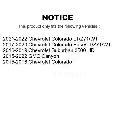 [Avant] Kit de biellette de barre stabilisatrice de suspension pour Chevrolet Colorado GMC Canyon Suburban 3500 HD KTR-105260