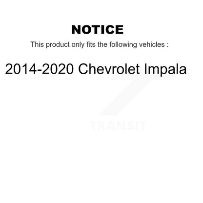 [Avant] Ensemble de bras de suspension et joint à rotule pour 2014-2020 Chevrolet Impala KTR-105269