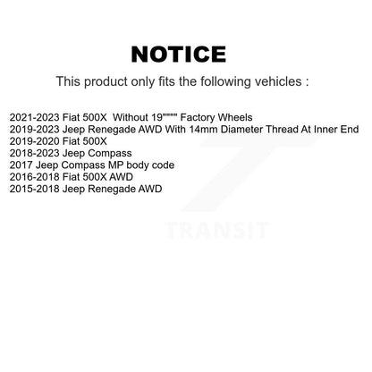 [Avant] Ensemble de bras de suspension et joint à rotule pour Jeep Compass Renegade Fiat 500X KTR-105272