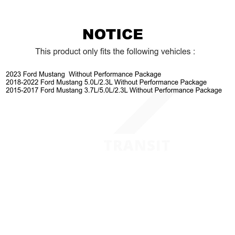 [Avant Inférieur Avant] Ensemble de bras de suspension et joint à rotule pour Ford Mustang KTR-105279