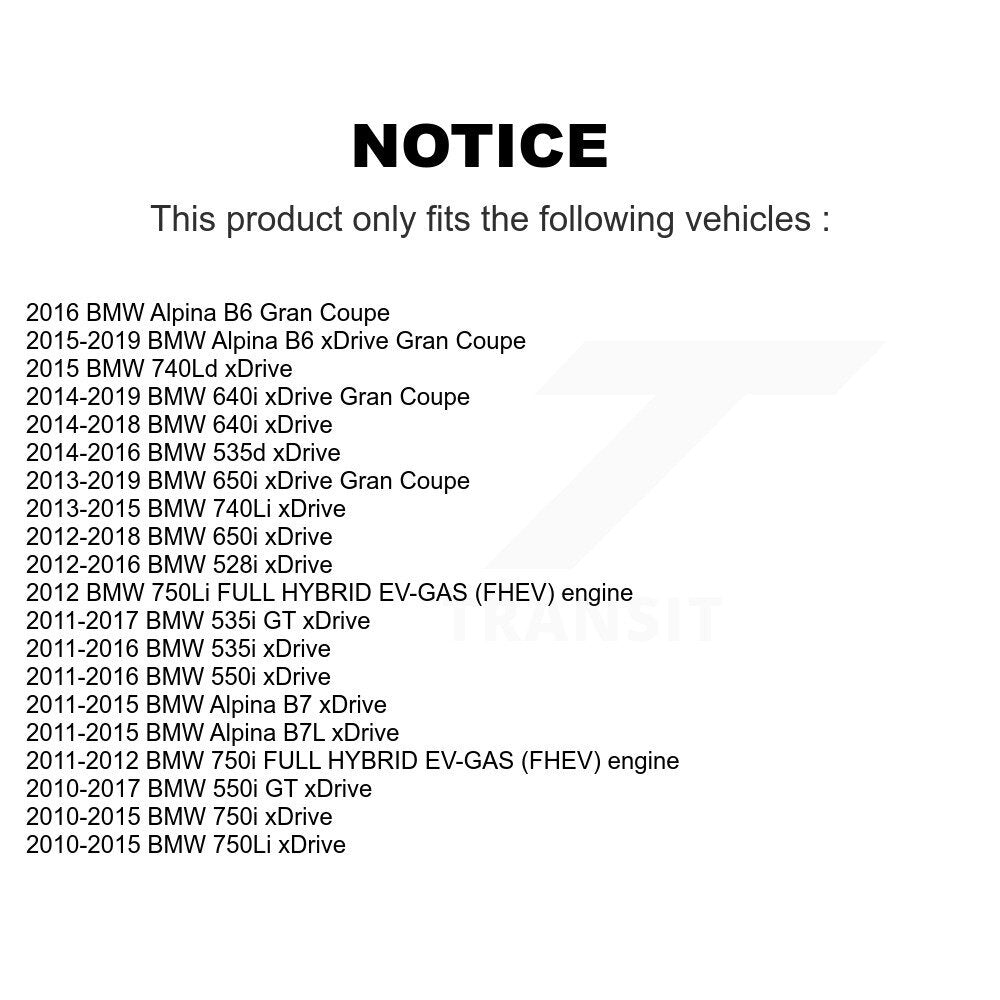 [Avant Inférieur Avant] Ensemble de bras de suspension et joint à rotule pour BMW 535i xDrive 528i 750i KTR-105280
