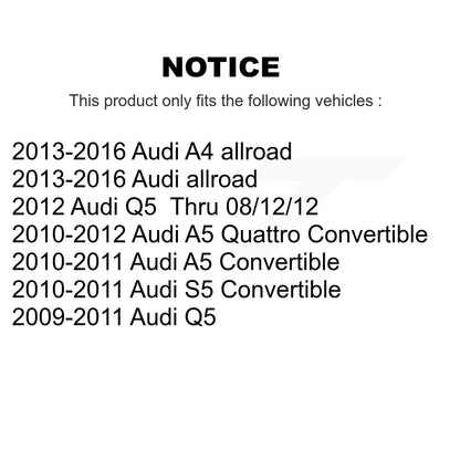 [Avant] Ensemble de bras de suspension et joint à rotule pour Audi Q5 A5 Quattro allroad S5 KTR-105283