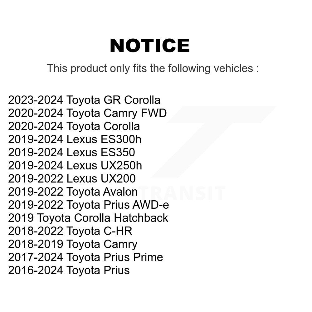 [Arrière] Kit de biellette de barre stabilisatrice de suspension pour Toyota Corolla Camry C-HR Prius Prime Lexus UX250h KTR-105293