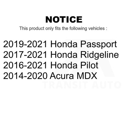 [Avant gauche] Link kit TOR-K750679 For Honda Pilot Acura MDX Ridgeline Passport